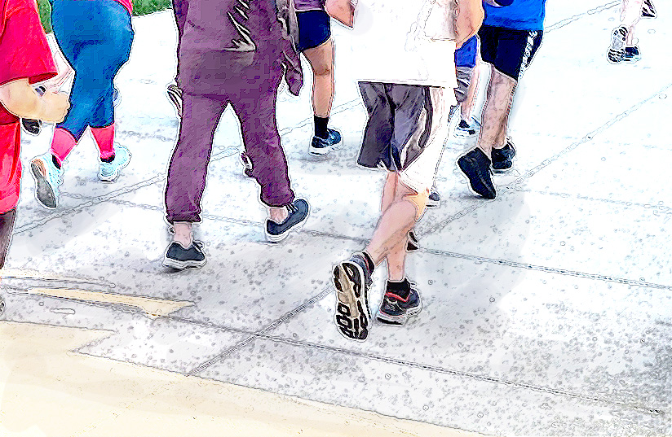 Employee Wellbeing-Walking Closeup