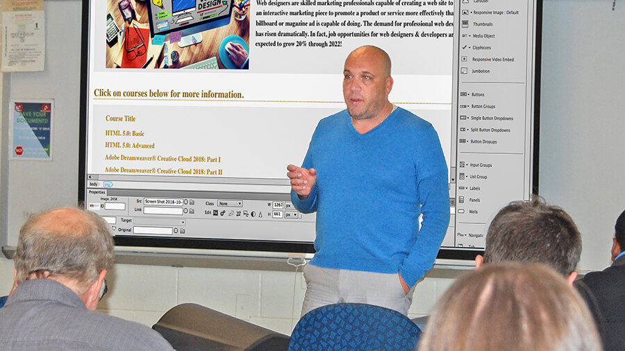 Todd Raines teaching a training class