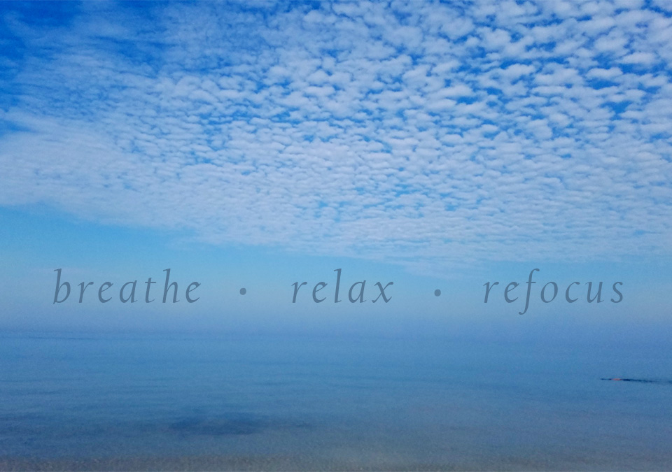 Employee Wellbeing-Breathe for Relaxation-Beach Scene in Fog