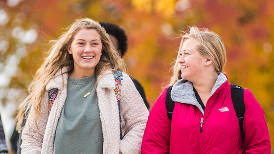 Students discuss courses for spring and summer semesters.