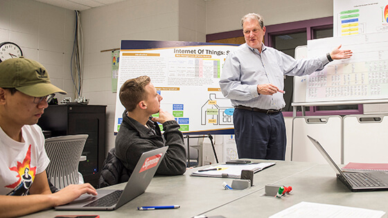 Faculty presenting research