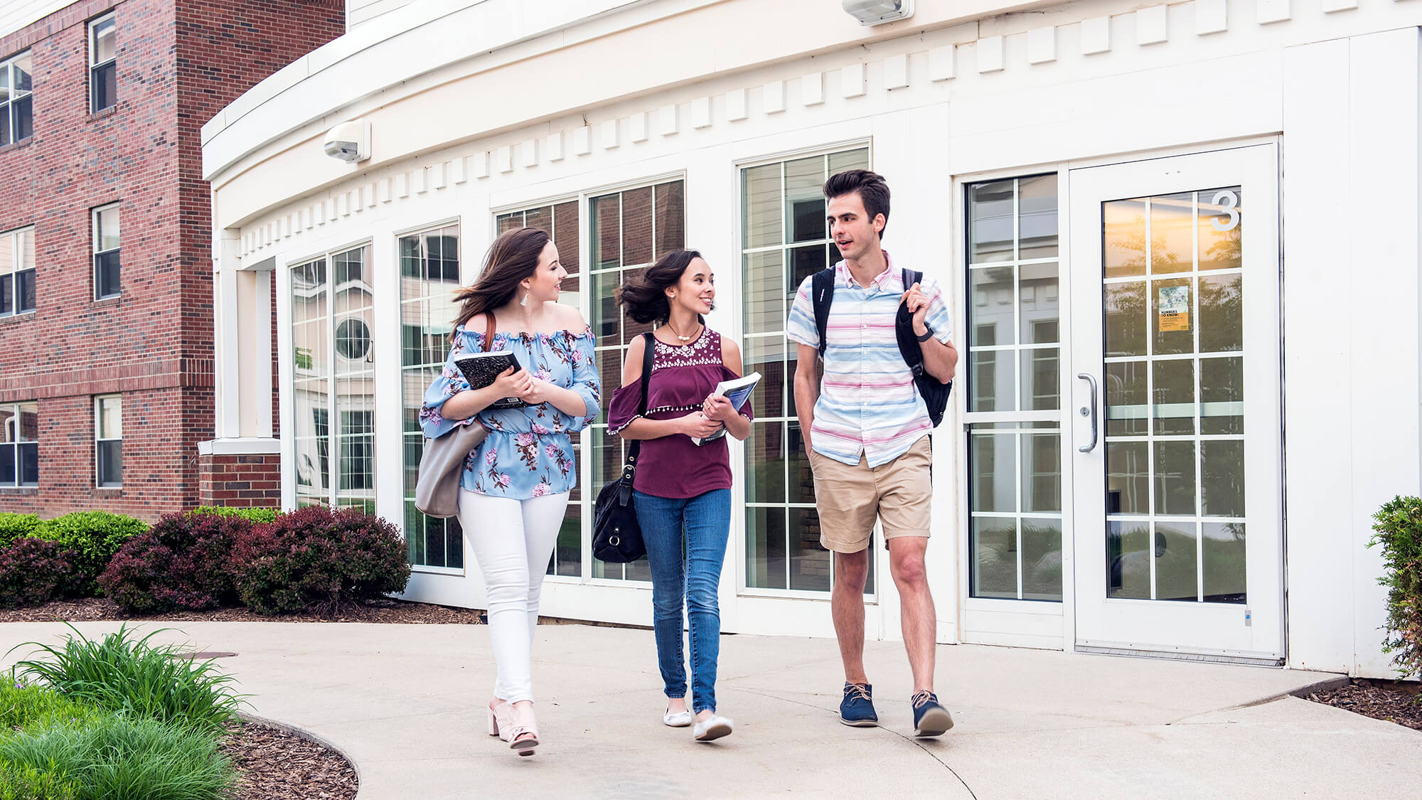 Prospective students explore campus during Fall Campus Visit Day.