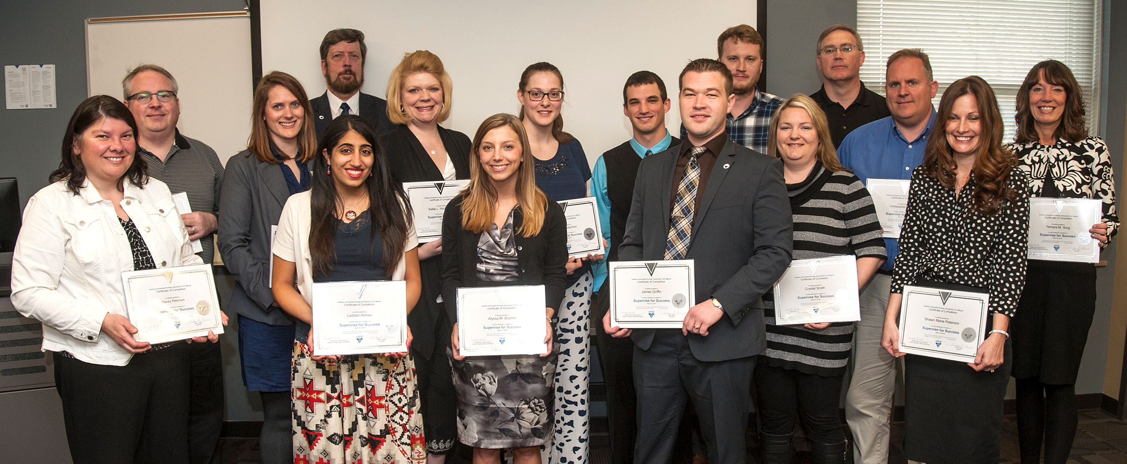 Spring 2015 Supervise for Success Training Class Spring 2015 Graduates