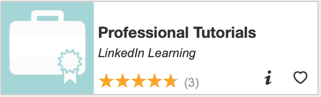 Professional Tutorials