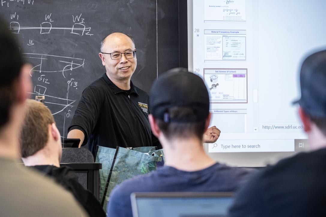 Engineering Professor Teaching a Class
