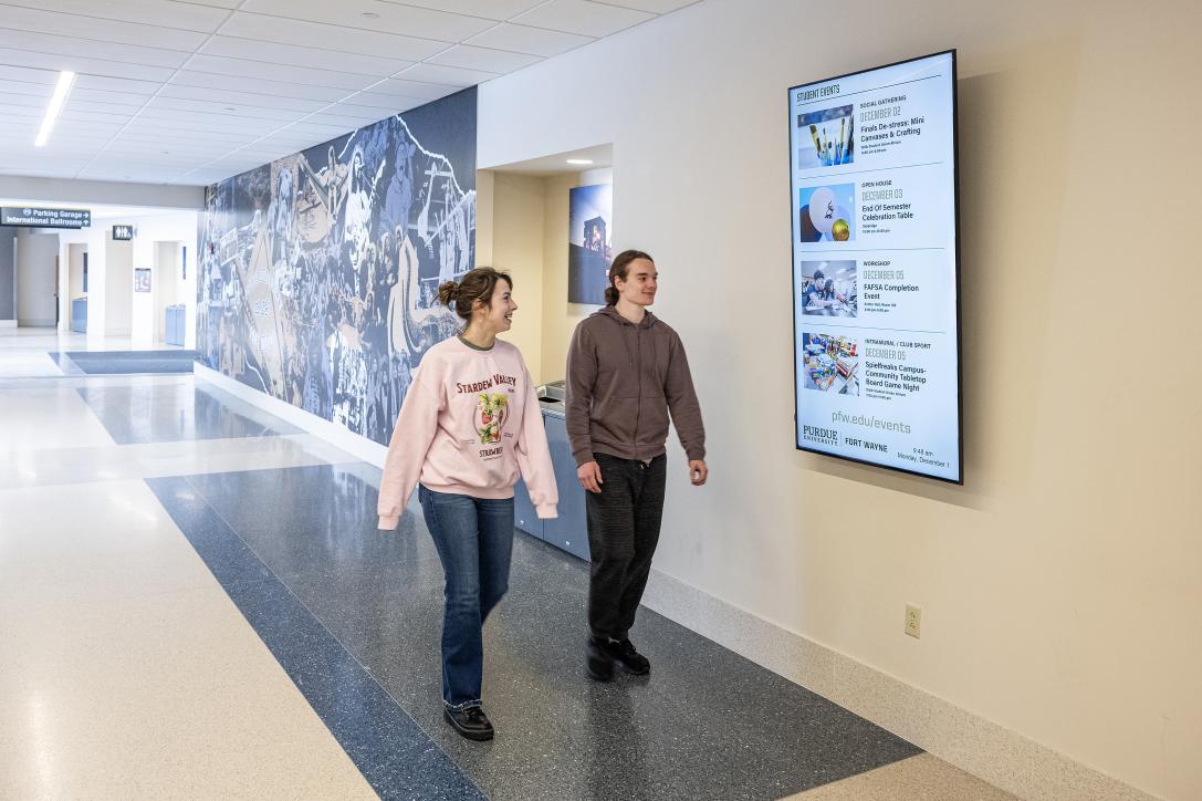 Digital Screen in Walb Student Union