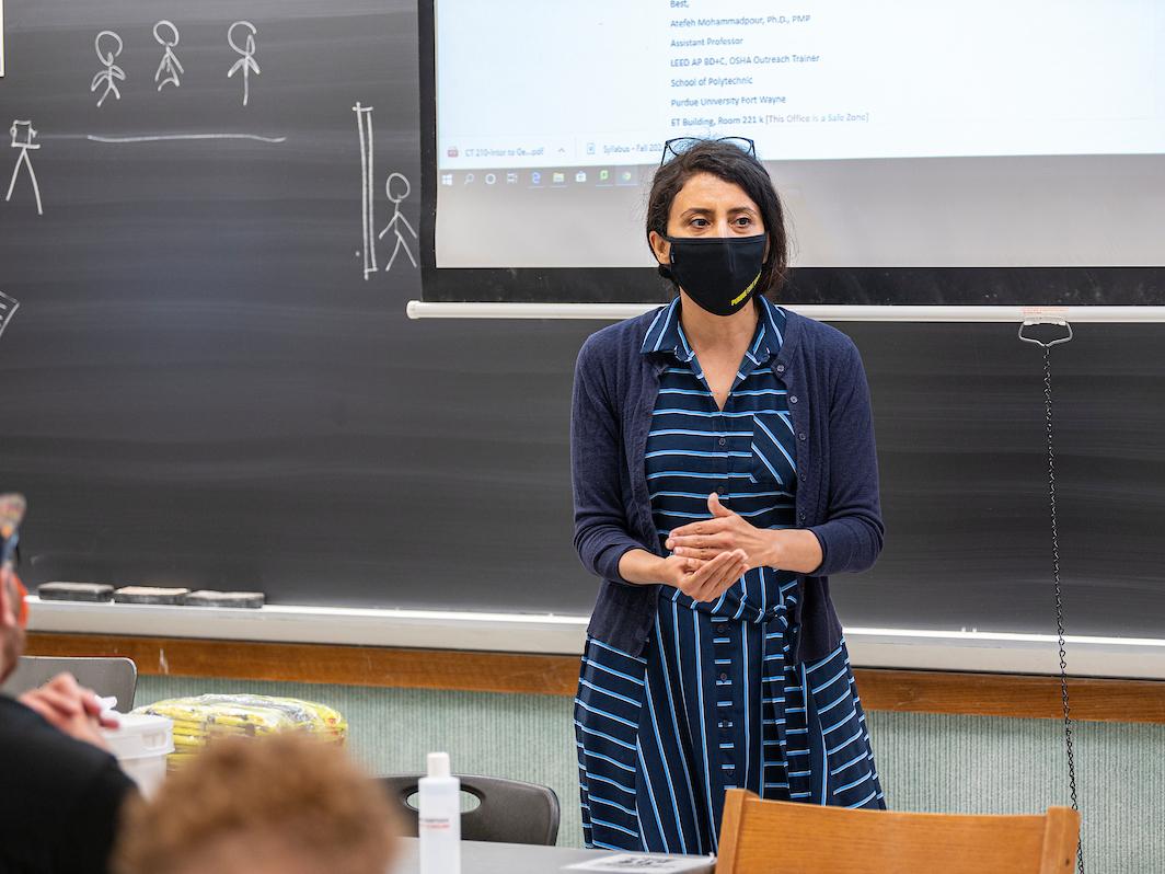 Professor at whiteboard