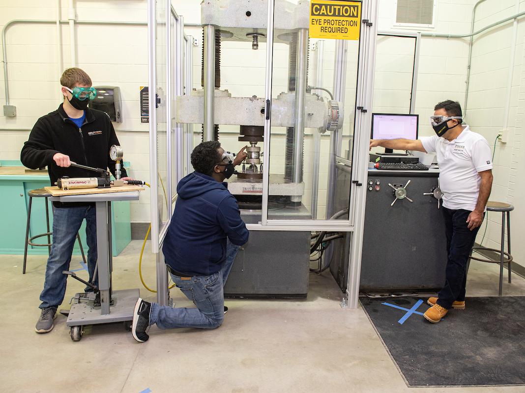 Students in a lab