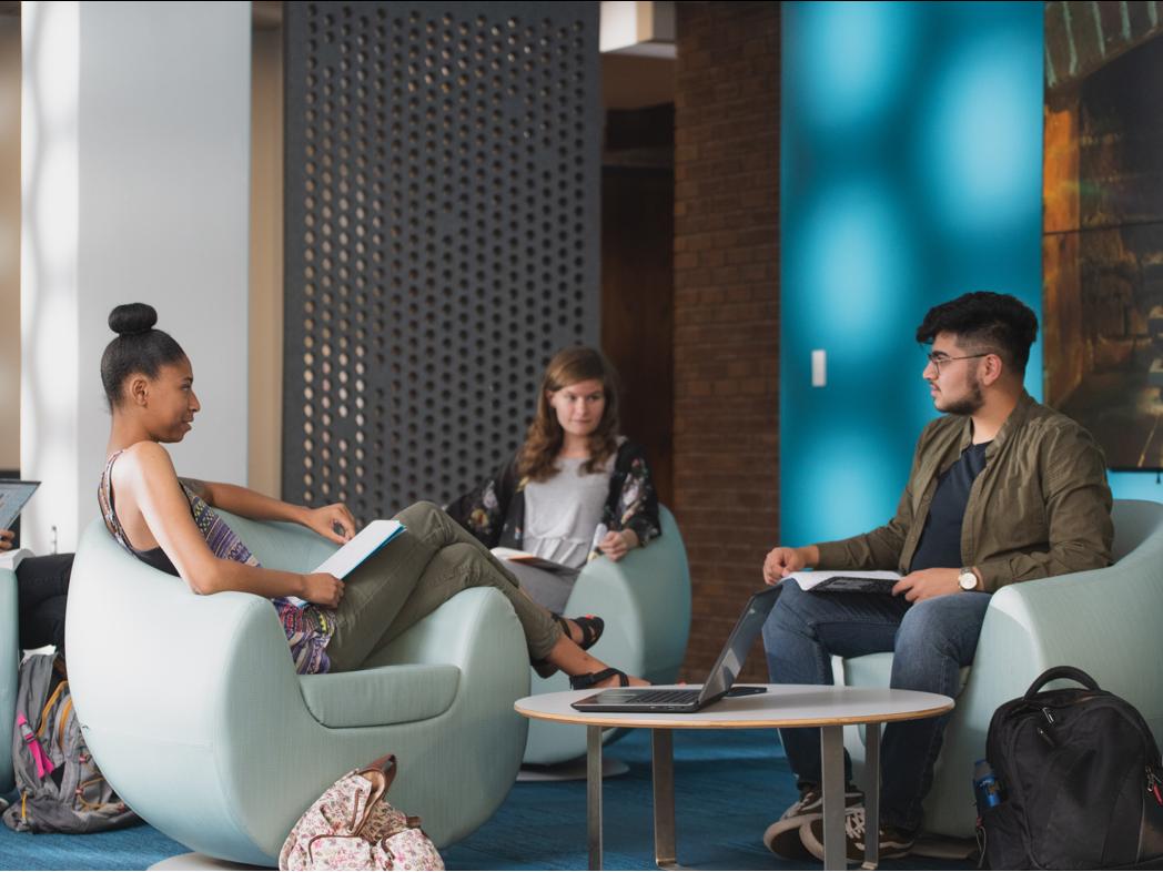 Students in common area