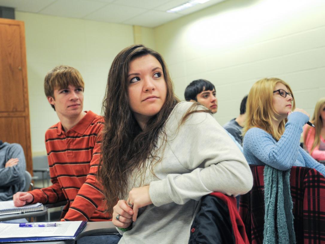 Students in class