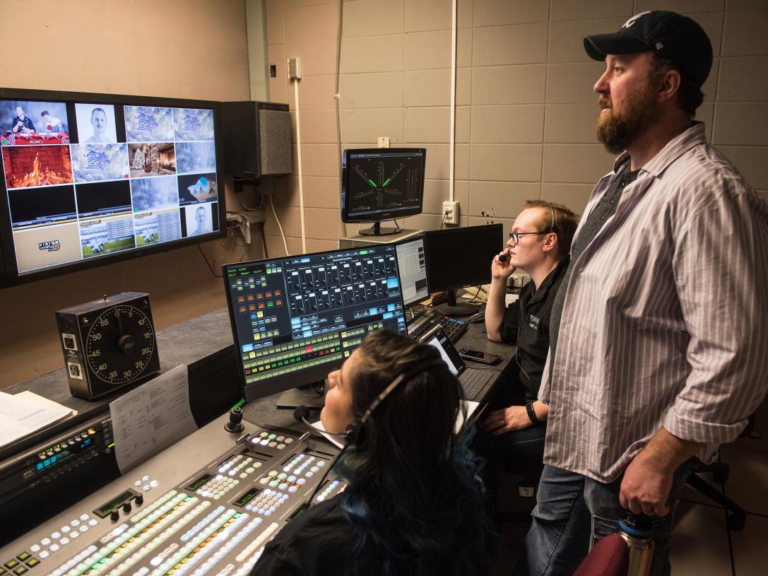 Students in studio