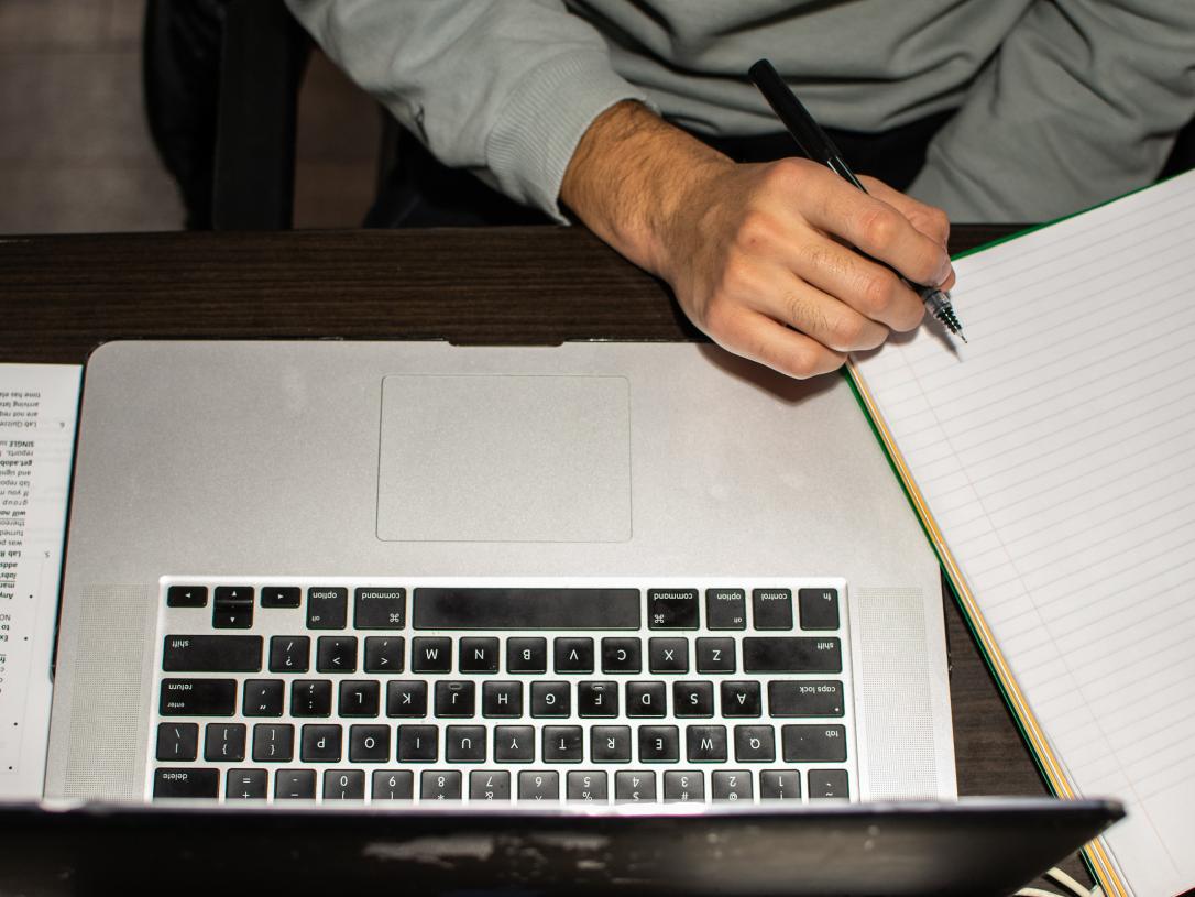 Student writing