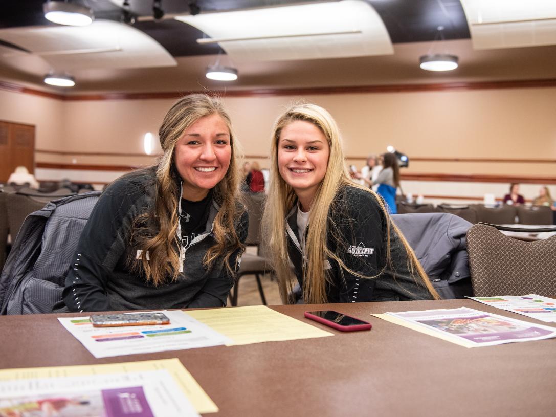 Students at event