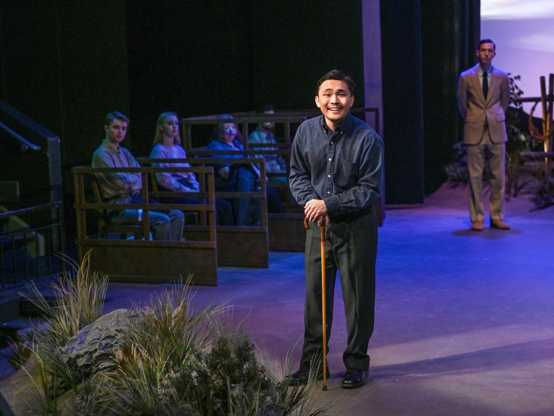 Students performing a theatrical production