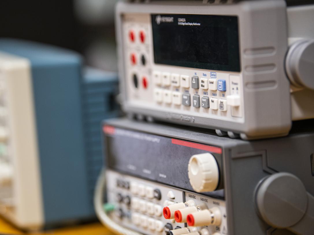 Close up of a meter.