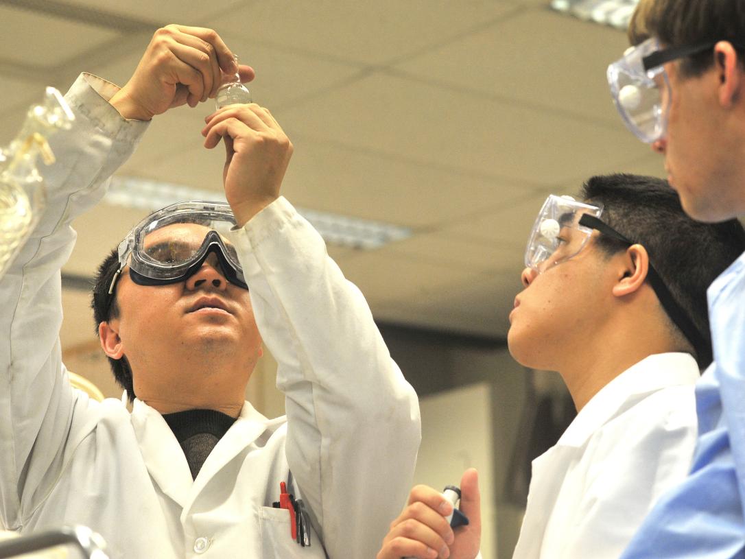 Students in lab