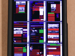Alternative view of Mobile Device Display of Research Application