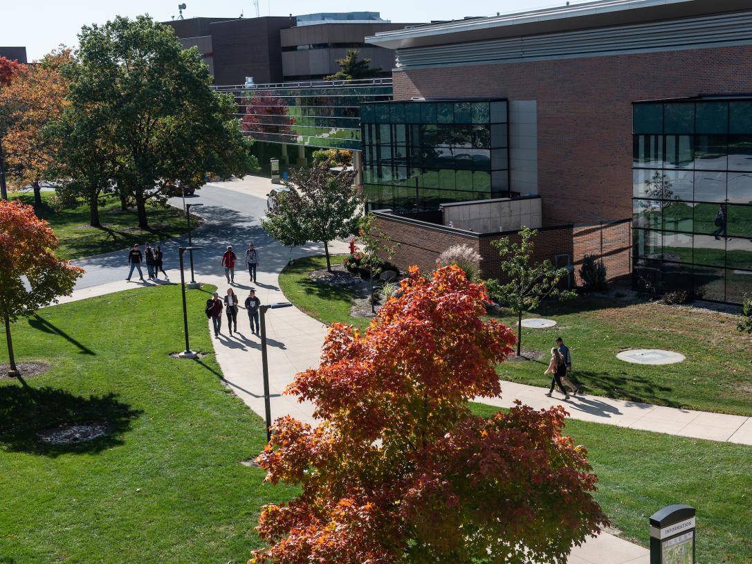 Campus from an aerial view