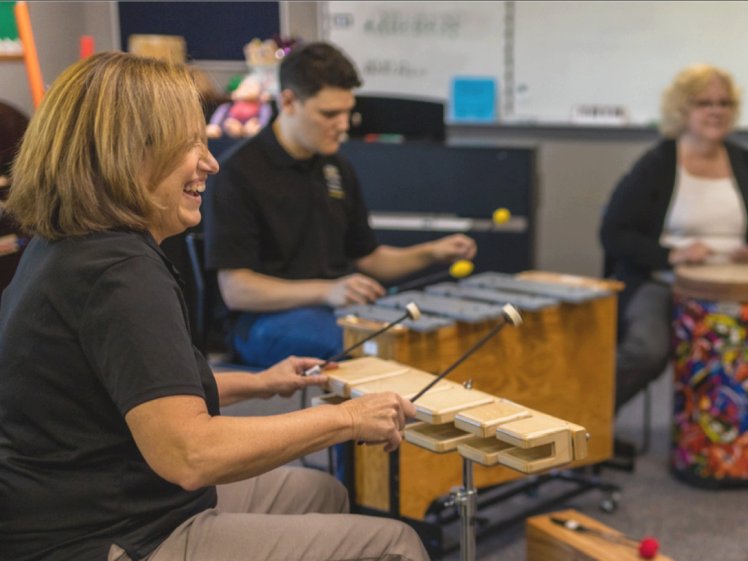 People playing instruments