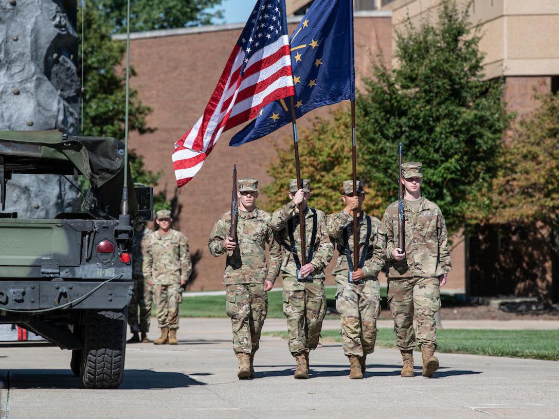 ROTC color guard