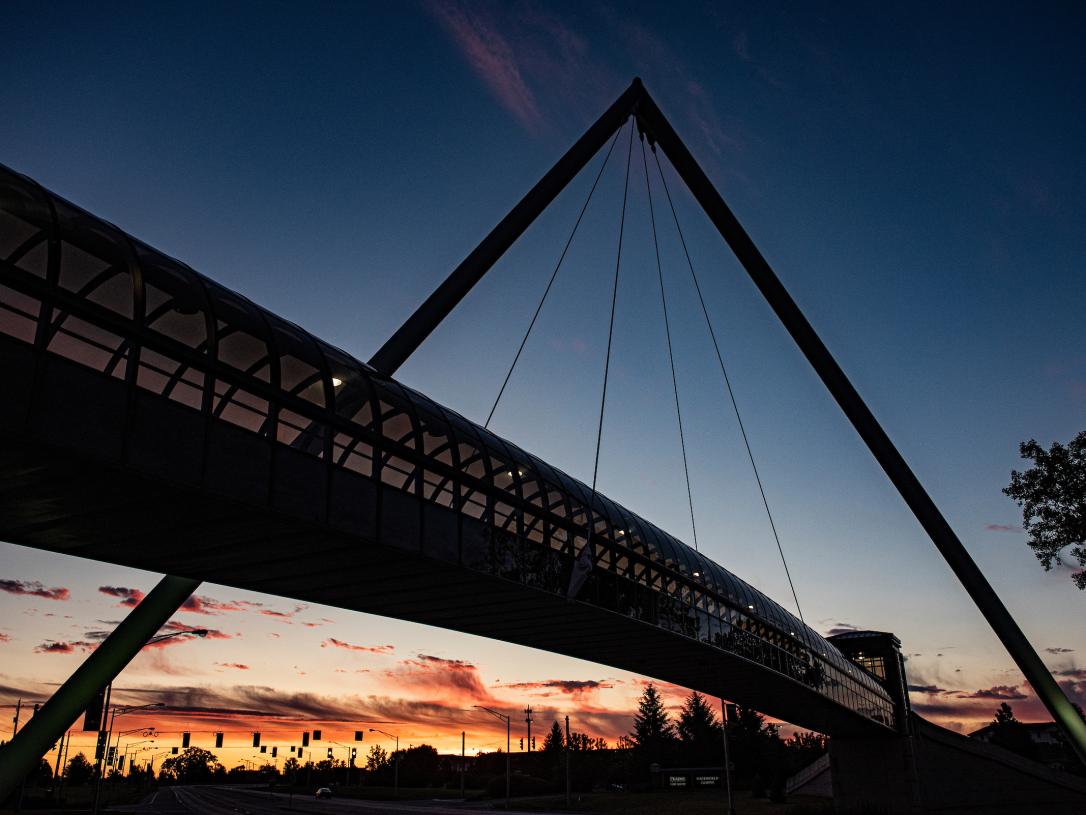 Bridge at sunset