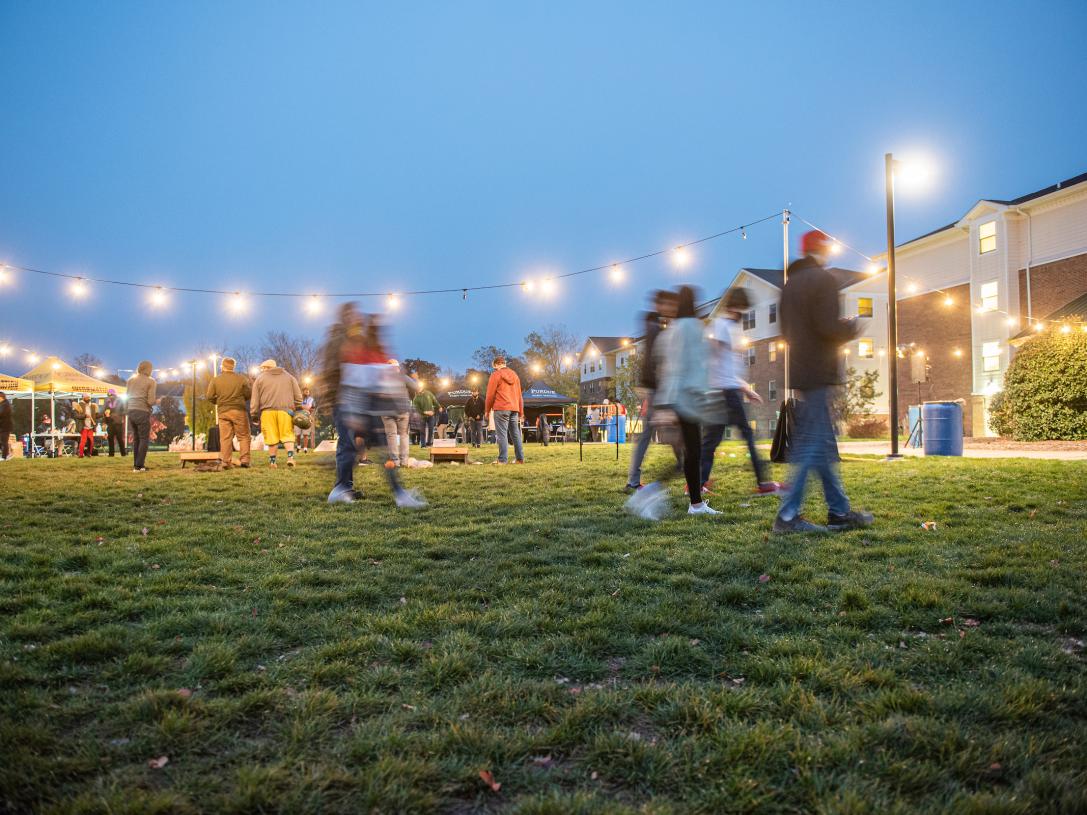 People at an outdoor event