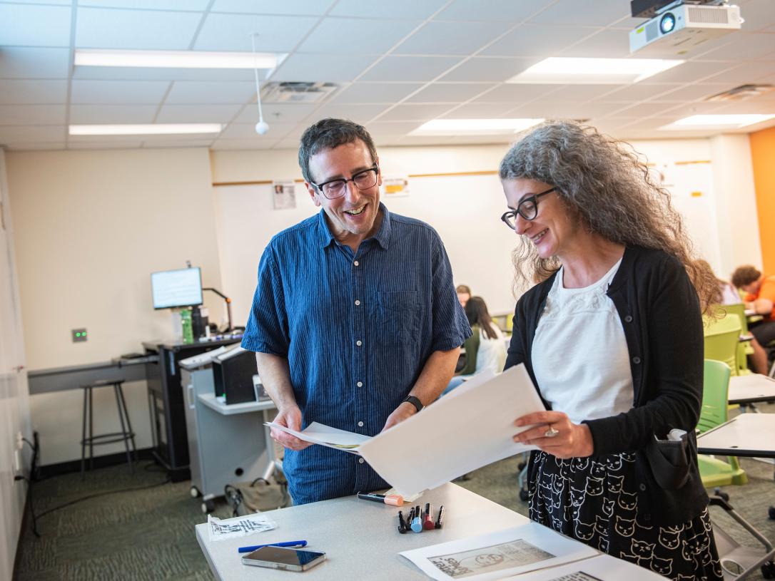 Professors teaching a class