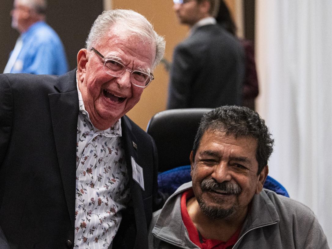 Photo of Art Friedel and another guest at the Celebrate Philanthropy Dinner