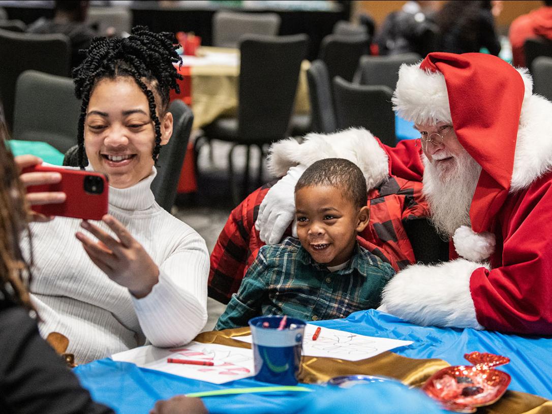 Tanazia and Malakai Collins at the Jingle Jubilee event