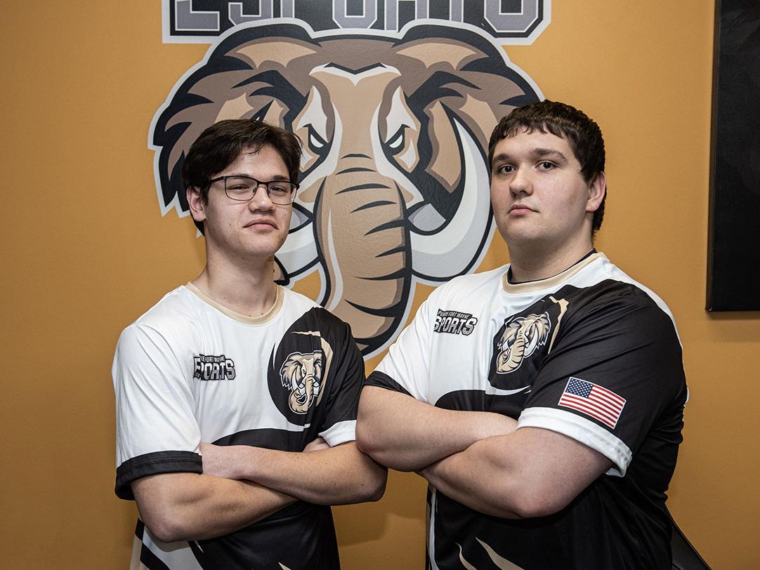 Two members of the Esports team at Purdue Fort Wayne
