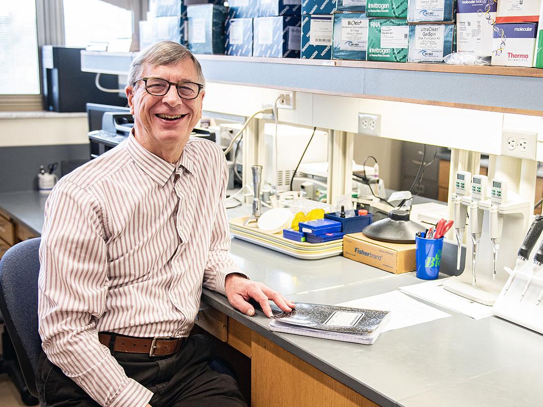 Bruce Arnold in his office