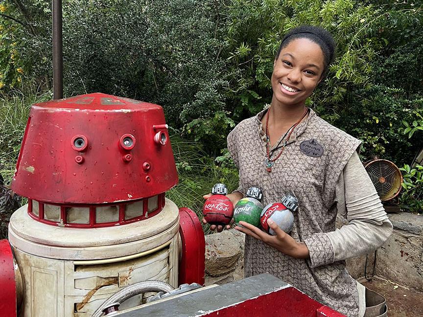 Sanaa Thomas working at Disney World