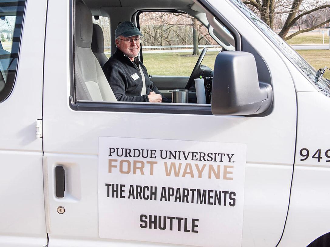 PFW shuttle van