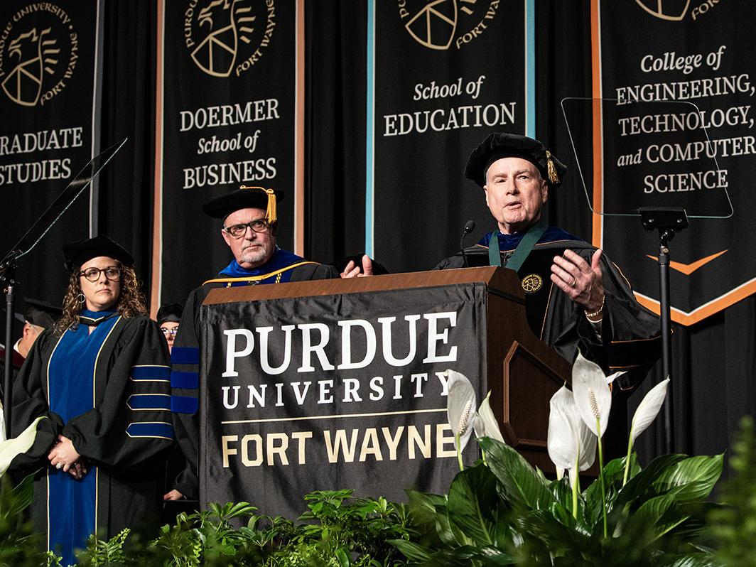 PFW dignitaries at the 2023 Commencement.