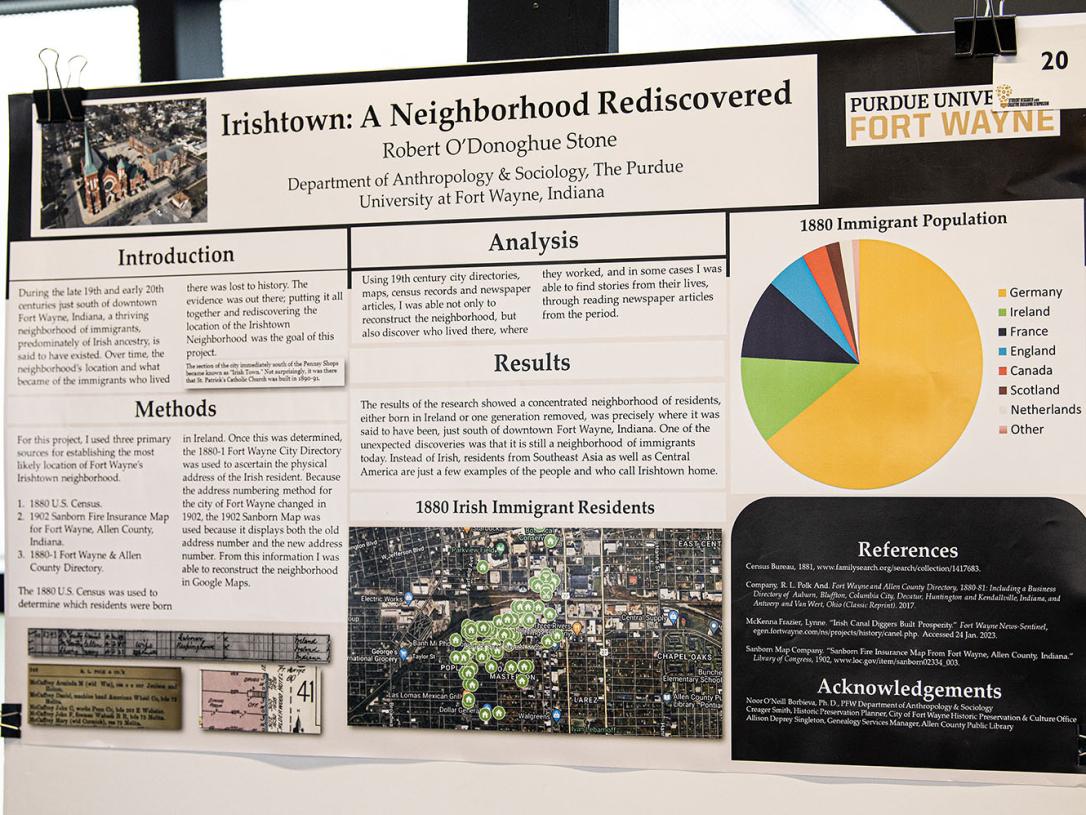 Rob Stone's Irishtown research poster