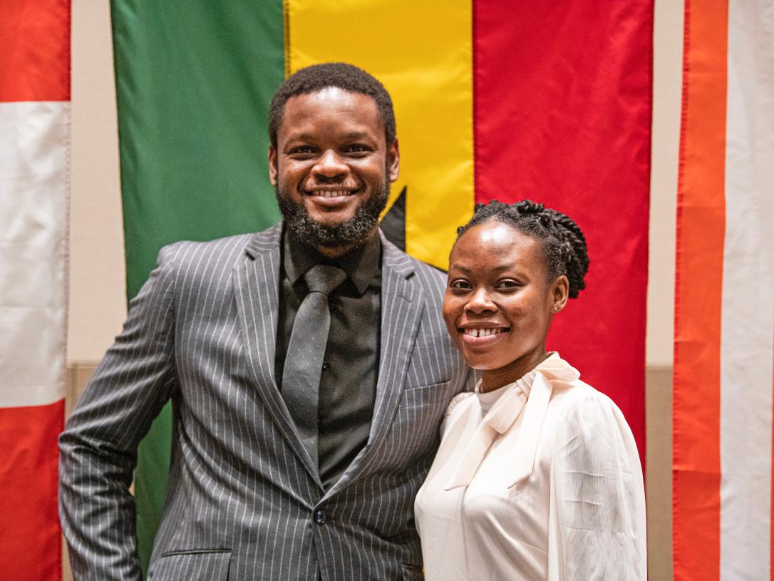 Students at multicultural graduation