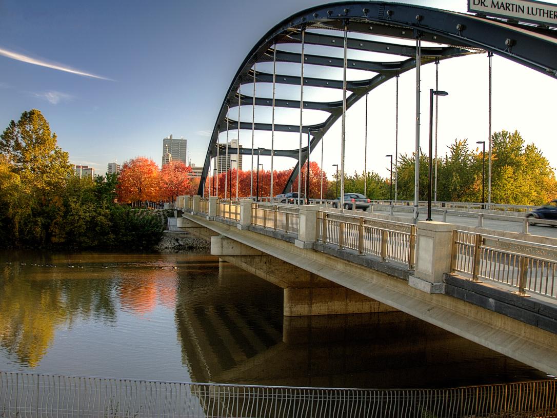 View of MLK bridge