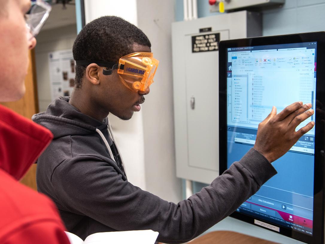 Students in a lab