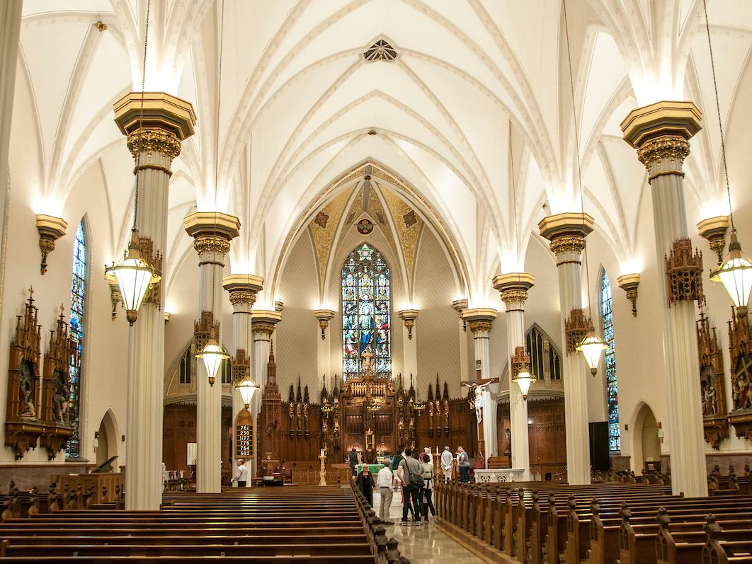 Interior of a cathedral