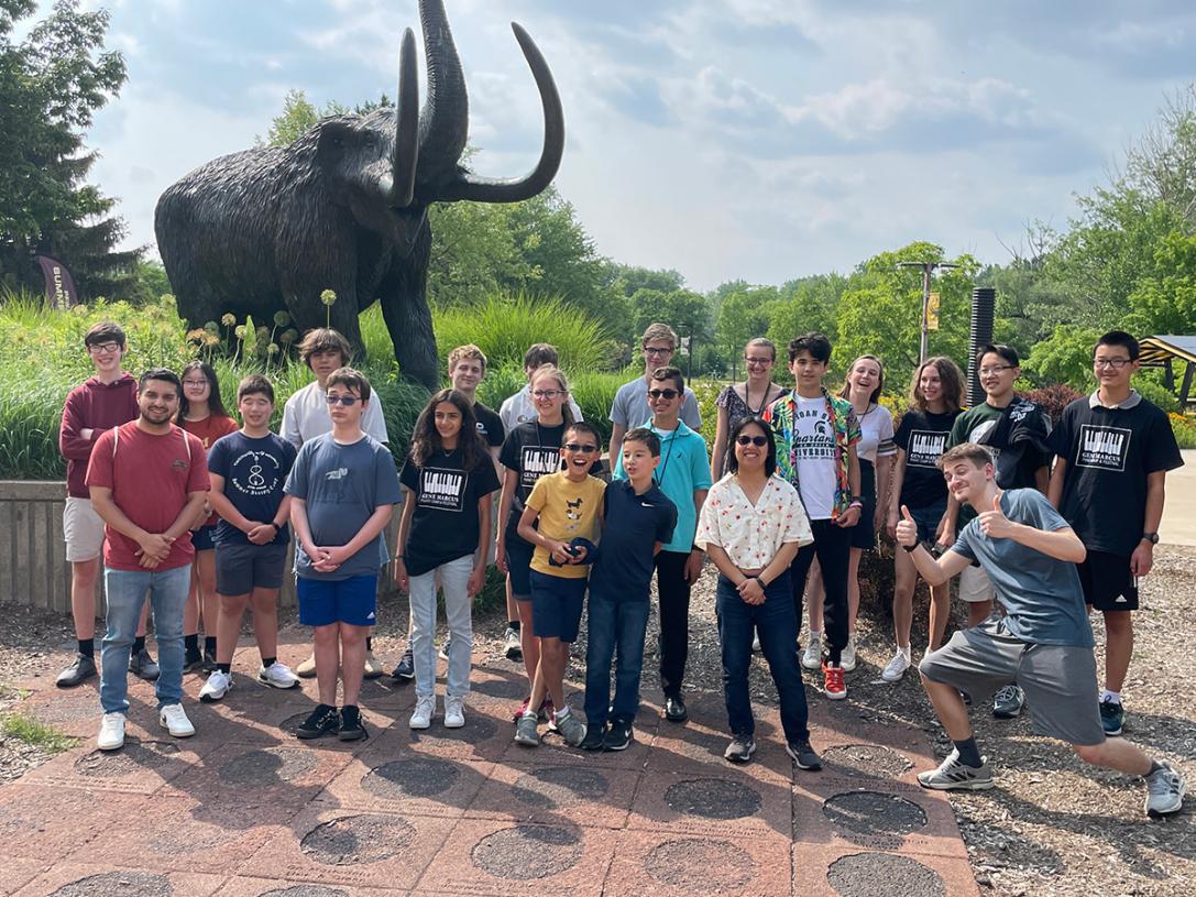 Students at piano camp