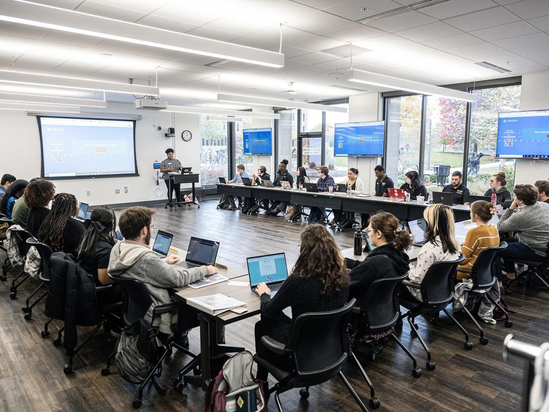 The Student Senate meets in the IdeaSpace in Helmke Library.