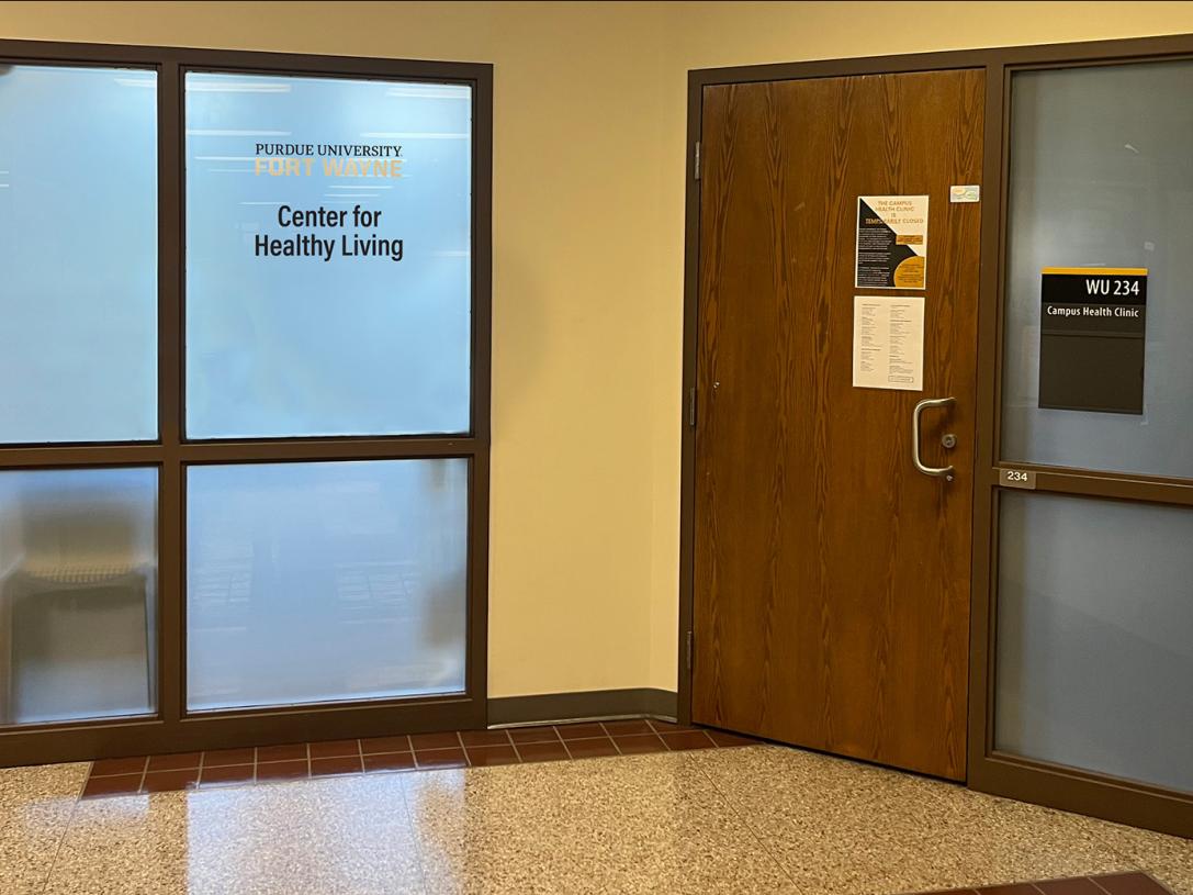 Entrance to the health clinic