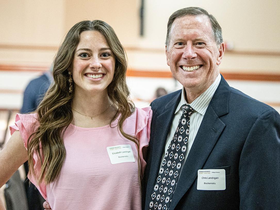 Elizabeth Landrigan and her father, Mike