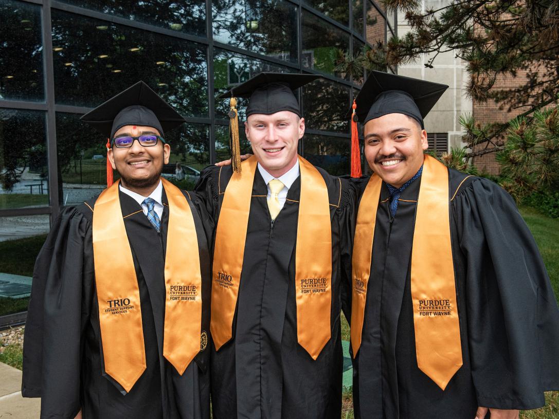 TRIO students at commencement.
