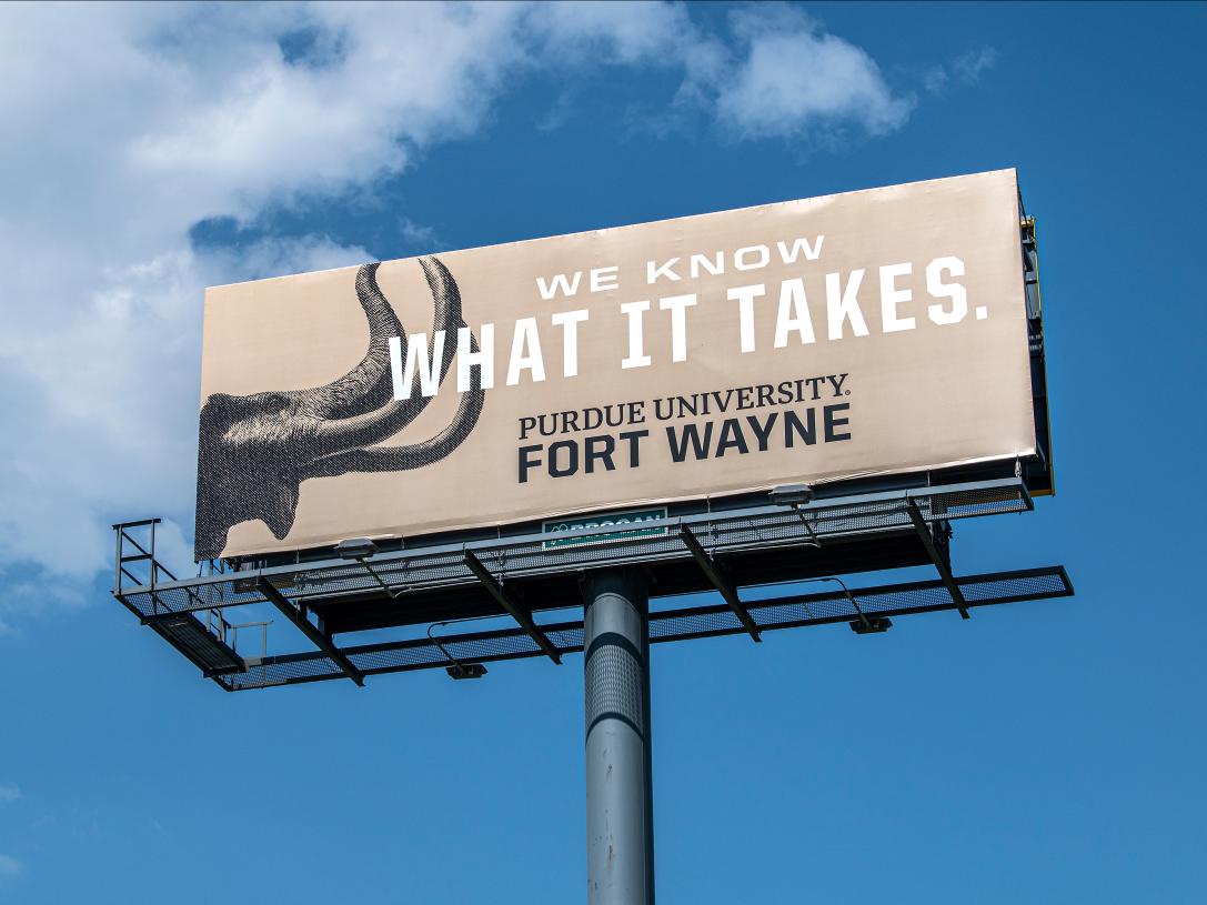 We know what it takes billboard.