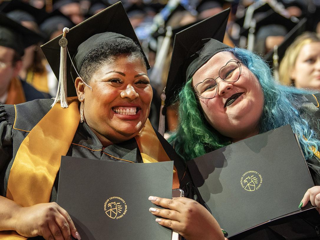 Two graduates