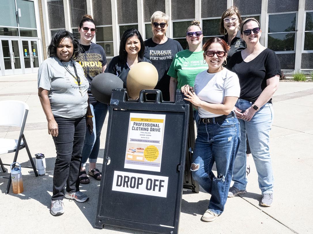 Clothing drive drop-off