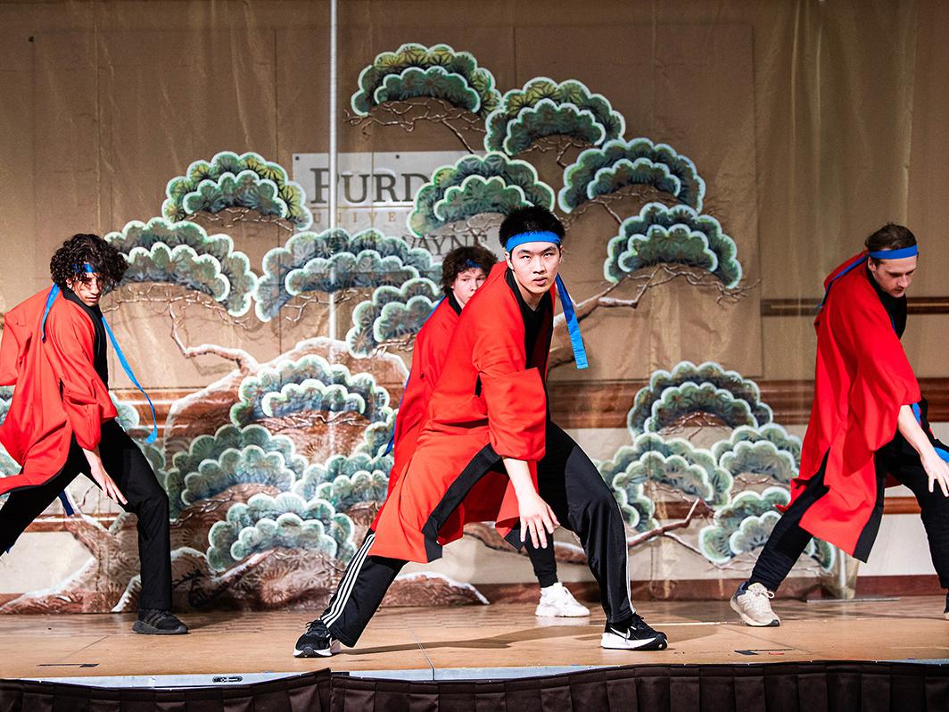 Performers at the Cherry Blossom Festival