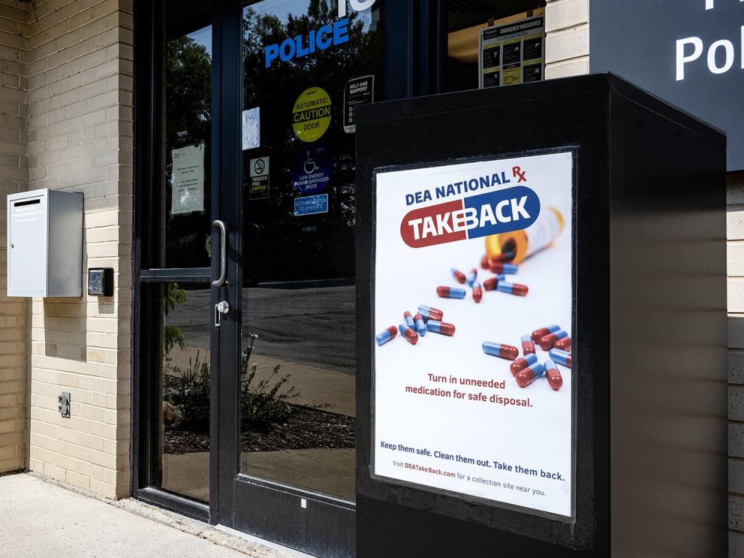 Drug take-back box