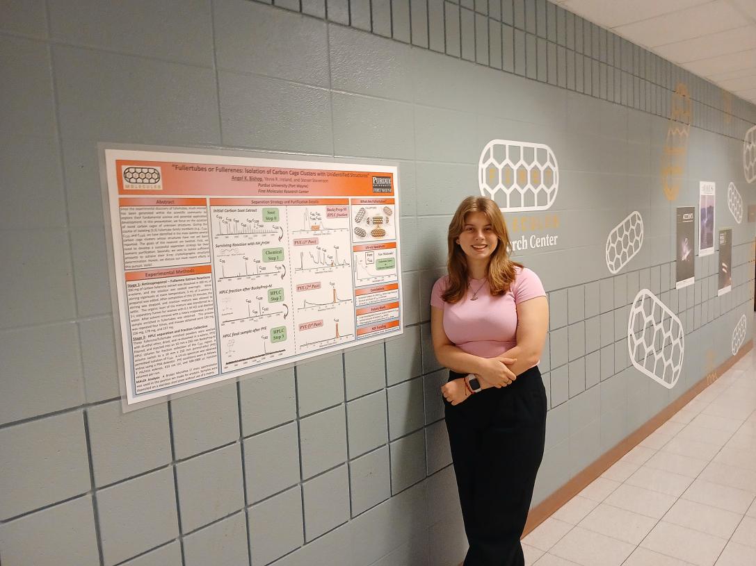 Angel Bishop and her prize-winning poster